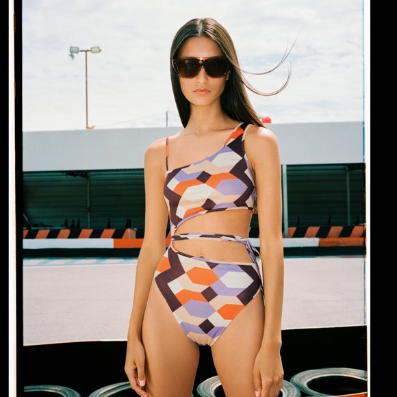 Zara Other - Zara geometric print swimsuit